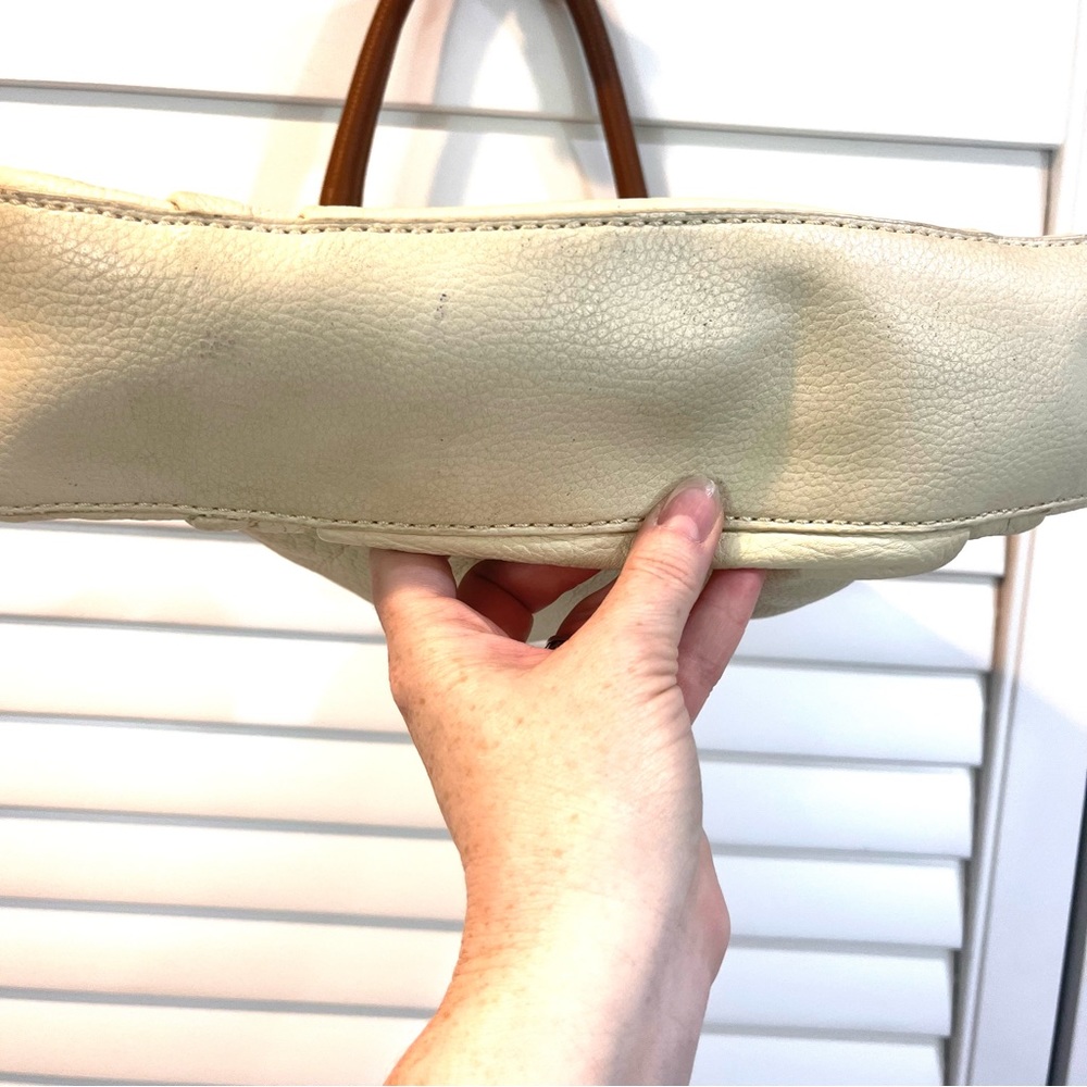 Coldwater Creek Cream Leather Purse - Picture 4 of 7